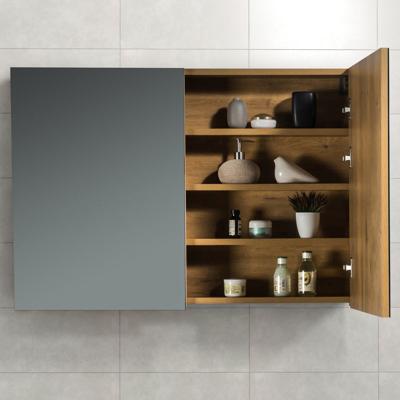 Spiegelkast Tieme in mat eiken 100x70x16cm Spiegelkast Tieme in mat eiken 100x70x16cm