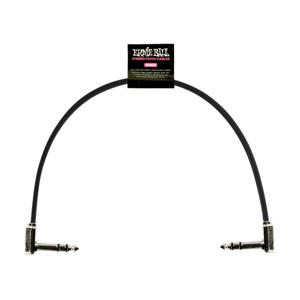 Ernie Ball 6409 patchkabel stereo haaks zwart 30 cm