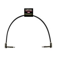 Ernie Ball 6409 patchkabel stereo haaks zwart 30 cm - thumbnail