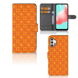 Samsung Galaxy A32 5G Telefoon Hoesje Batik Oranje