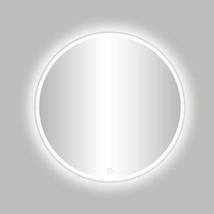 Badkamerspiegel Best Design Venetie White LED Verlichting 80x80 cm Rond Mat Wit