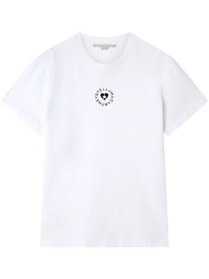 Stella McCartney t-shirt Lovestruck en coton biologique - Blanc