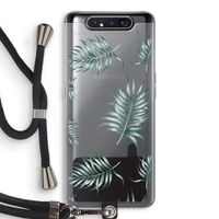 Simple leaves: Samsung Galaxy A80 Transparant Hoesje met koord
