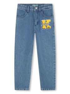 Kenzo Kids jean droit à logo appliqué - Bleu