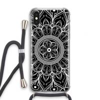 Roses Are Red: iPhone XS Transparant Hoesje met koord