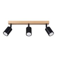Plafondlamp VERDO 3L zwart