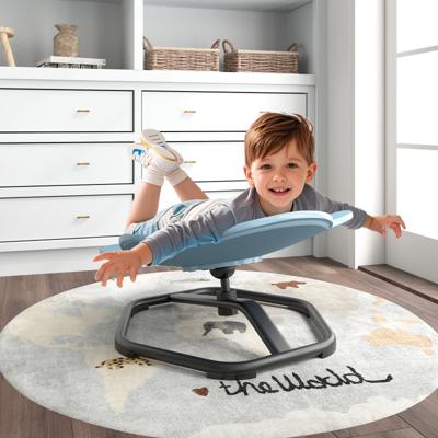 Sensorische Draaitstoel Kinderen 360° Kinderdraaitstoel Carrousel Autisme Kinderstoel Blauw Olifant
