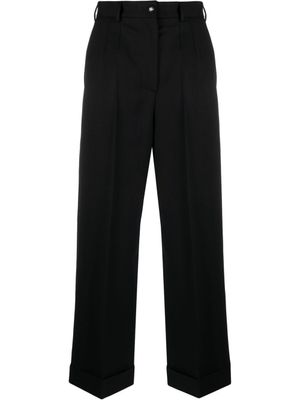 Dolce & Gabbana pantalon ample à taille haute - Noir