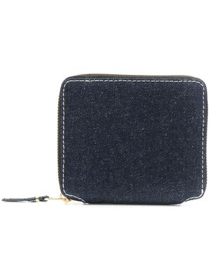 Comme Des Garçons Wallet porte-monnaie en denim - Bleu