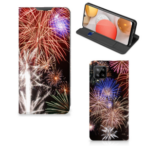 Samsung Galaxy A42 Hippe Standcase Vuurwerk