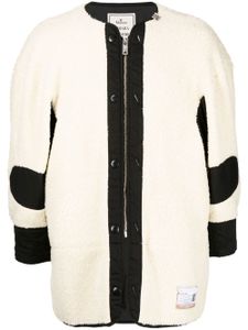 Maison MIHARA YASUHIRO veste en polaire à patch logo - Blanc