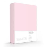 Flanellen Hoeslaken Roze Romanette-200 x 200 cm