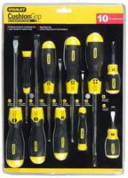 Stanley Handgereedschap 10-delige cushiongrip schroevendraaierset standaard/phillips - 2-65-005