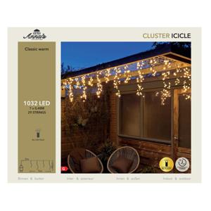 Ijspegelverlichting - 1032 led lampjes - klassiek warm wit - 700 cm - timer en dimmer