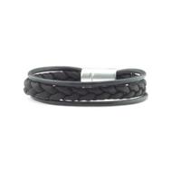 Qoss Armband Levi Zwart - Maat S