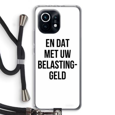 Belastinggeld: Xiaomi Mi 11 Transparant Hoesje met koord