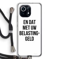 Belastinggeld: Xiaomi Mi 11 Transparant Hoesje met koord