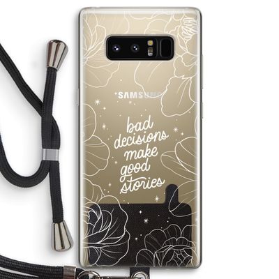 Good stories: Samsung Galaxy Note 8 Transparant Hoesje met koord