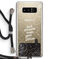 Good stories: Samsung Galaxy Note 8 Transparant Hoesje met koord