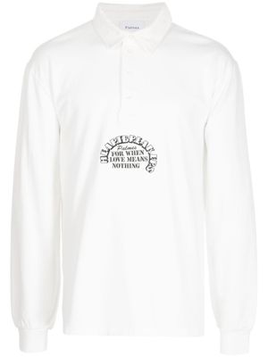 Palmes polo Heartbreakers Rugby en coton biologique - Blanc