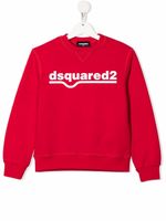 DSQUARED2 KIDS sweat à logo imprimé - Rouge