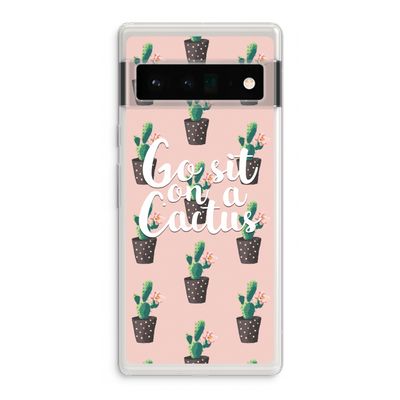 Cactus quote: Google Pixel 6 Pro Transparant Hoesje