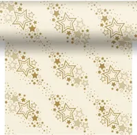 Duni dunicel 3-in-1 tafelloper holiday star 40x480cm crème Duni dunicel 3-in-1 tafelloper holiday star 40x480cm crème