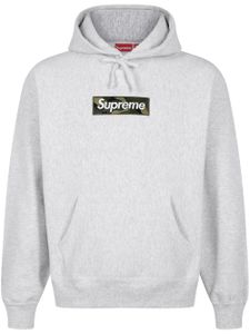 Supreme hoodie Box Logo en coton - Gris