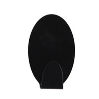 Excellent houseware ophang haakjes - zelfklevend - ovaal - zwart - 2x stuks - rvs