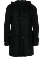 Black Comme Des Garçons manteau à capuche souple - Noir