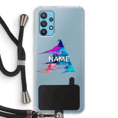 Abstract Spectrum: Samsung Galaxy A32 4G Transparant Hoesje met koord