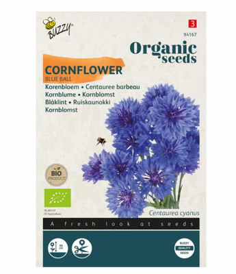 Zaden korenbloem dubbel blue 1 gram - Tuinplus