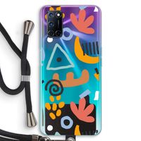 Abstract: Oppo A92 Transparant Hoesje met koord Abstract: Oppo A92 Transparant Hoesje met koord