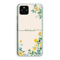 Gele bloemen: Google Pixel 5a 5G Transparant Hoesje