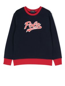 POLO RALPH LAUREN KIDS sweat à logo imprimé - Bleu