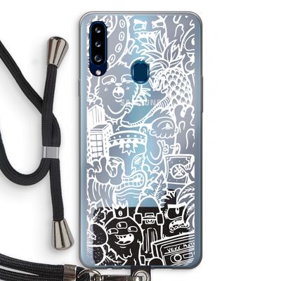 Vexx Mixtape #2: Samsung Galaxy A20s Transparant Hoesje met koord
