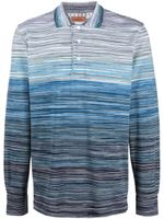 Missoni striped cotton polo shirt - Bleu