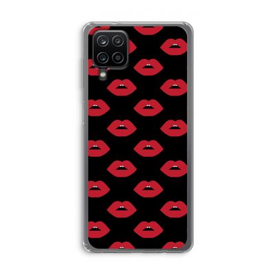 Lips: Samsung Galaxy A12 Transparant Hoesje