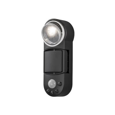 KonstSmide WandspotPrato 10cm zwart met bewegingssensor - 7696-750
