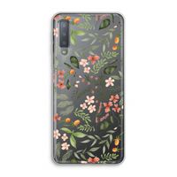 Sweet little flowers: Samsung Galaxy A7 (2018) Transparant Hoesje