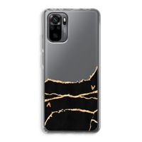 Gouden marmer: Xiaomi Redmi Note 10 Pro Transparant Hoesje