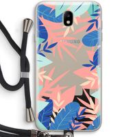 Tropisch: Samsung Galaxy J7 (2017) Transparant Hoesje met koord
