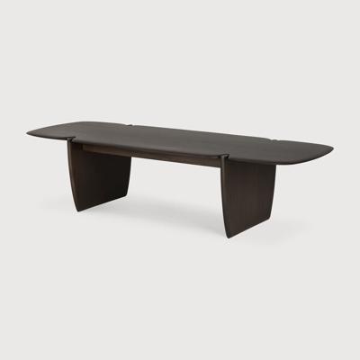 Ethnicraft Salontafel 'PI' Gevernist Mahoniehout, 155 x 58cm, kleur Donkerbruin