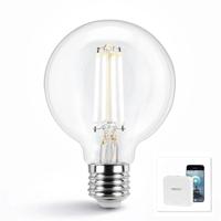 Wifi set met Dual White smart filament lamp van Milight 7W E27 fitting - G95 model - Met Milight module