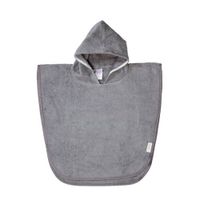 Koeka badponcho Dijon organic steel grey - thumbnail