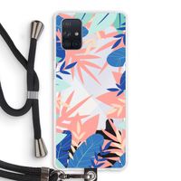 Tropisch: Samsung Galaxy A71 Transparant Hoesje met koord