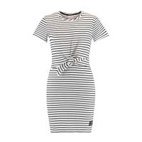 CoolCat Junior gestreepte jurk wit/zwart - thumbnail