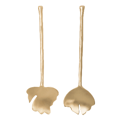 Saladebestek Bladeren Set van 2, in cadeauverpakking