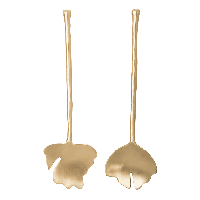 Saladebestek Bladeren Set van 2, in cadeauverpakking - thumbnail