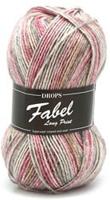 Drops Fabel Long Print 623 Rose-mist - thumbnail